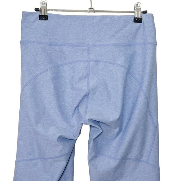 Outdoor Voices Marled Leggings Women’s Large Blue Mid Rise Cropped Stretch - Picture 6 of 10